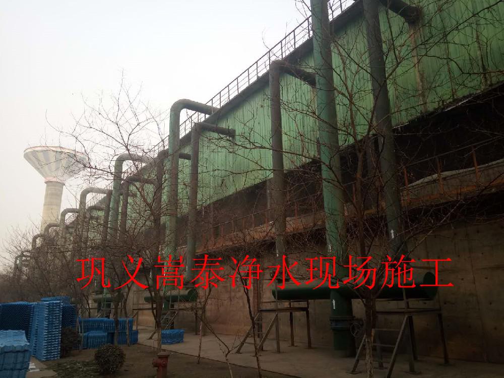 河北鋼廠散熱塔S波填料及收水器安裝更換施工！